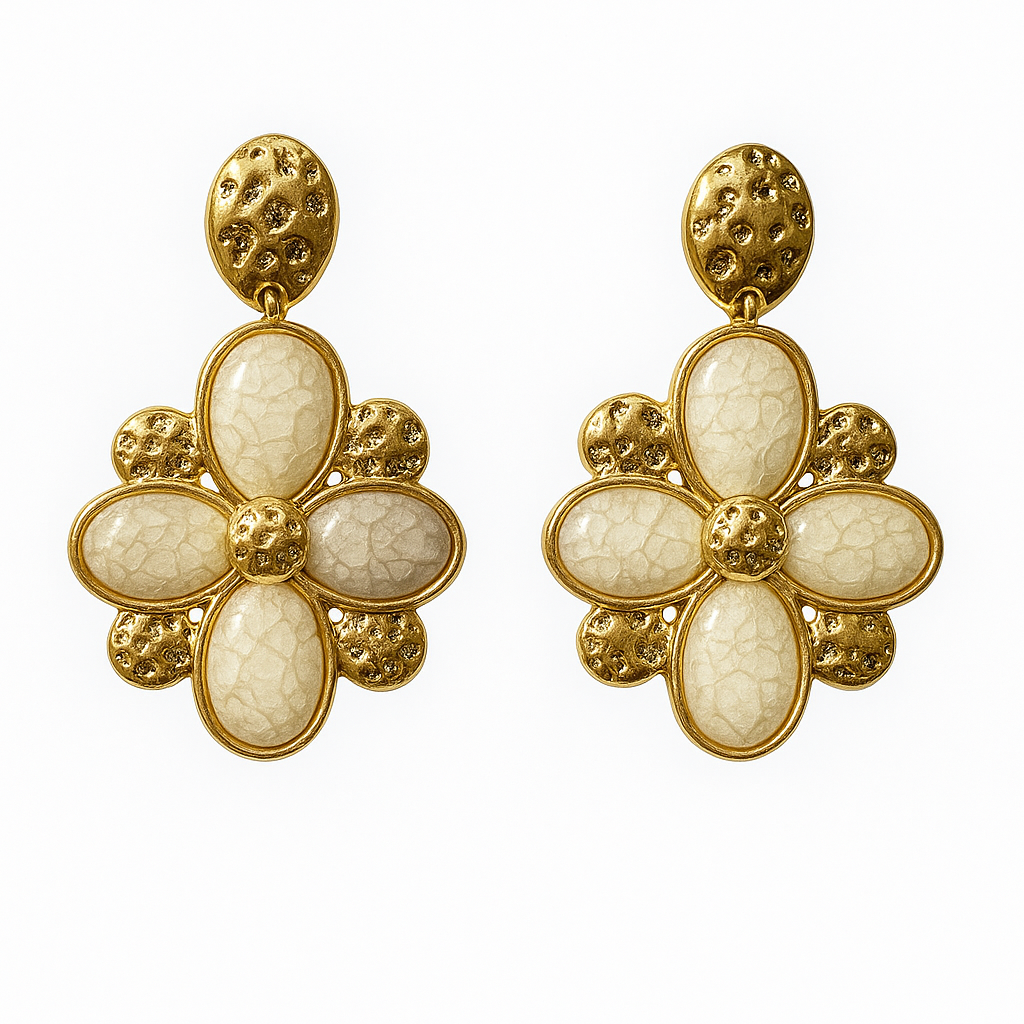 Orecchini "Fiore Perlato"